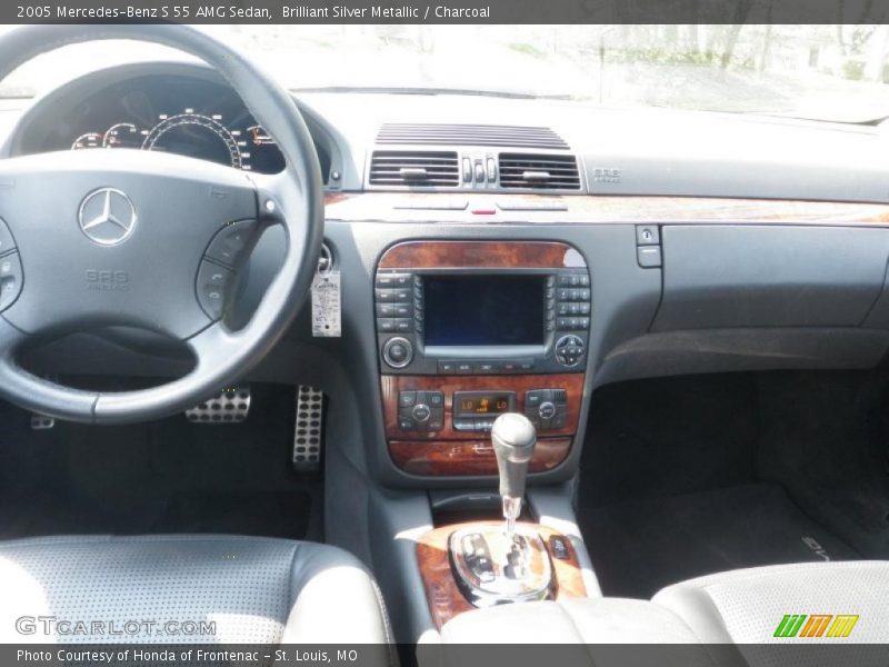 Brilliant Silver Metallic / Charcoal 2005 Mercedes-Benz S 55 AMG Sedan