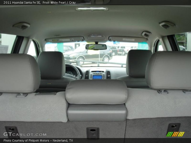 Frost White Pearl / Gray 2011 Hyundai Santa Fe SE