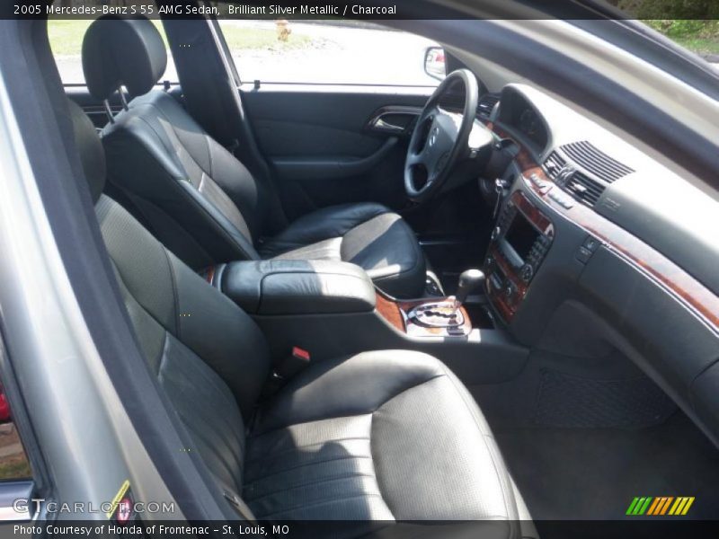 Brilliant Silver Metallic / Charcoal 2005 Mercedes-Benz S 55 AMG Sedan
