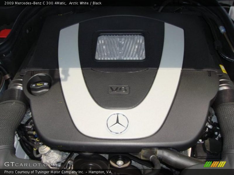 Arctic White / Black 2009 Mercedes-Benz C 300 4Matic