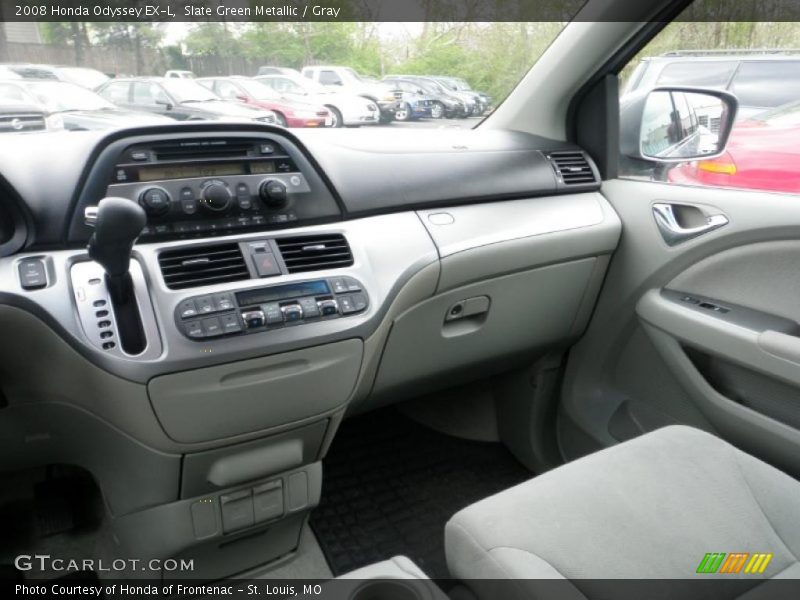 Slate Green Metallic / Gray 2008 Honda Odyssey EX-L