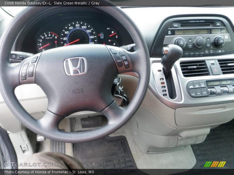 Slate Green Metallic / Gray 2008 Honda Odyssey EX-L