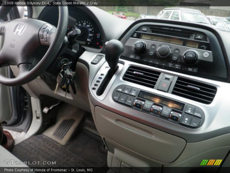 Slate Green Metallic / Gray 2008 Honda Odyssey EX-L