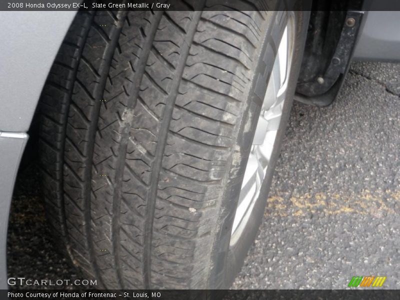 Slate Green Metallic / Gray 2008 Honda Odyssey EX-L