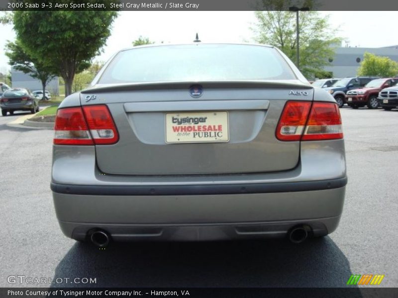Steel Gray Metallic / Slate Gray 2006 Saab 9-3 Aero Sport Sedan