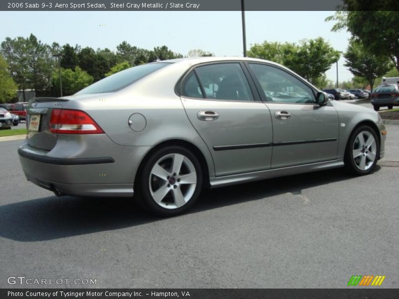 Steel Gray Metallic / Slate Gray 2006 Saab 9-3 Aero Sport Sedan