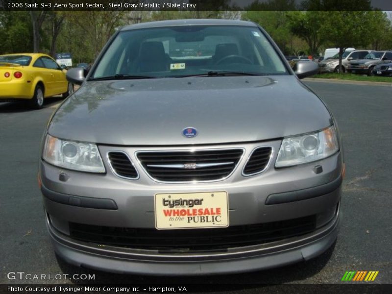 Steel Gray Metallic / Slate Gray 2006 Saab 9-3 Aero Sport Sedan