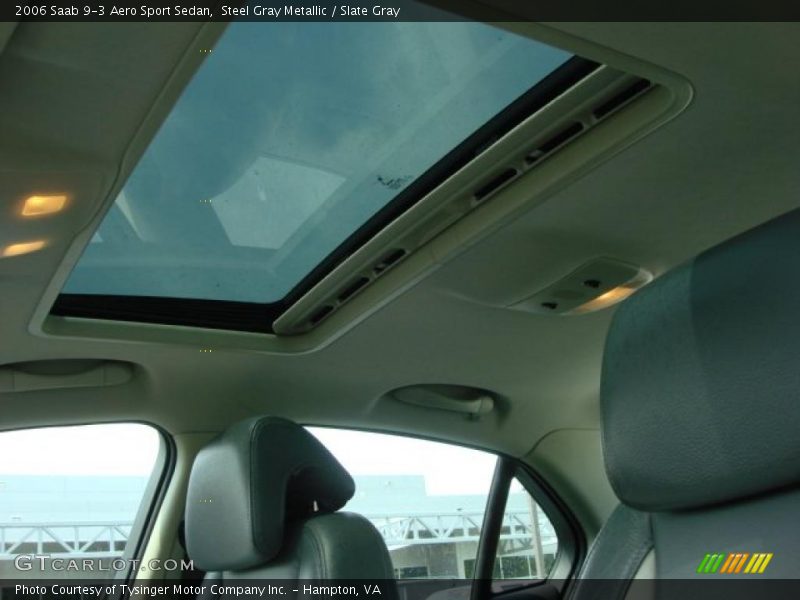 Sunroof of 2006 9-3 Aero Sport Sedan
