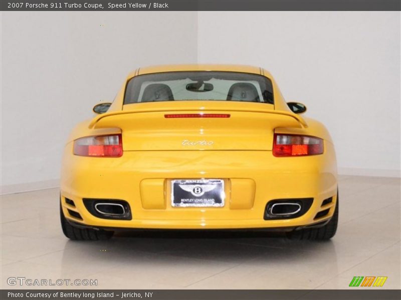 Speed Yellow / Black 2007 Porsche 911 Turbo Coupe