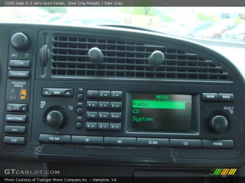 Controls of 2006 9-3 Aero Sport Sedan