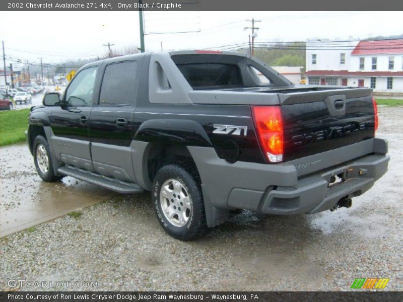 Onyx Black / Graphite 2002 Chevrolet Avalanche Z71 4x4