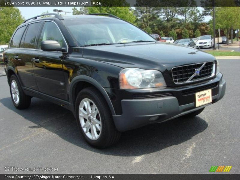 Black / Taupe/Light Taupe 2004 Volvo XC90 T6 AWD