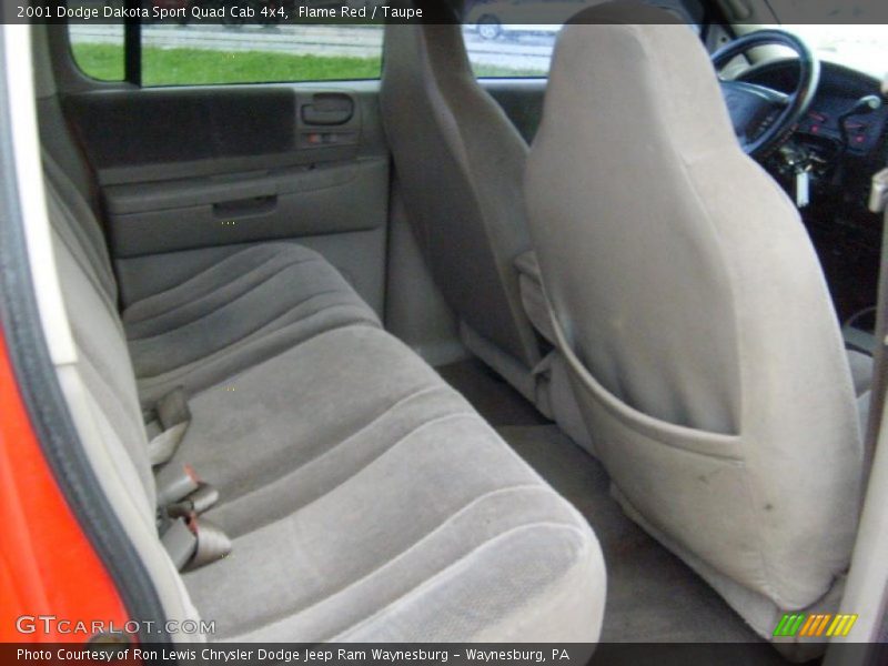 Flame Red / Taupe 2001 Dodge Dakota Sport Quad Cab 4x4