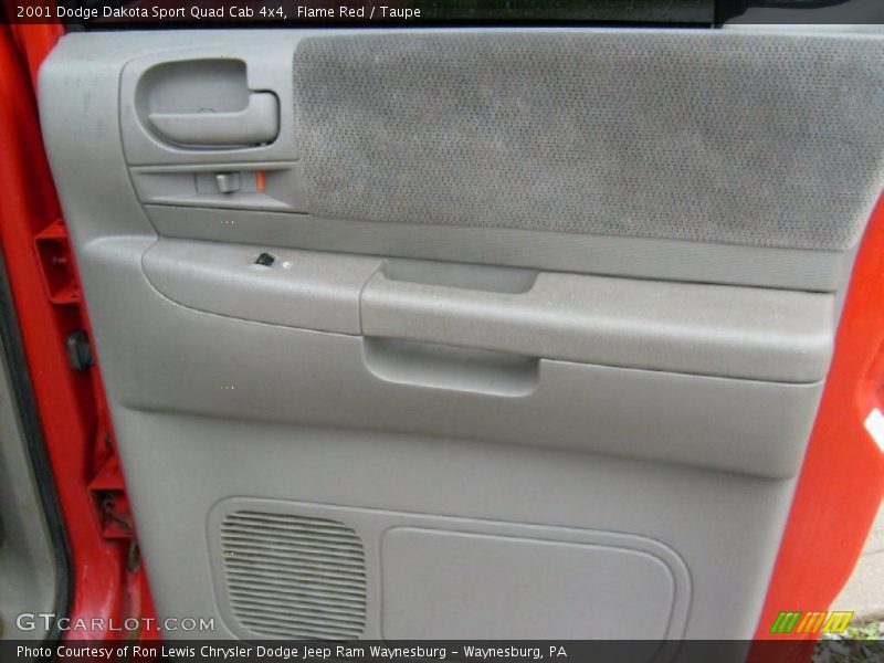 Flame Red / Taupe 2001 Dodge Dakota Sport Quad Cab 4x4