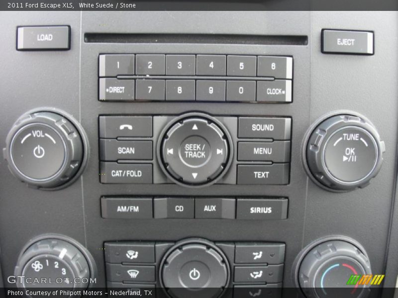 Controls of 2011 Escape XLS