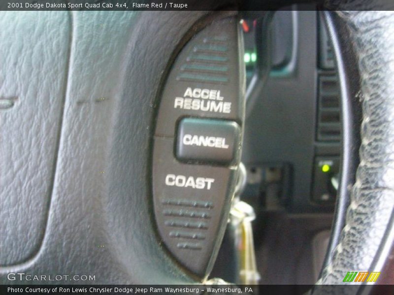 Flame Red / Taupe 2001 Dodge Dakota Sport Quad Cab 4x4