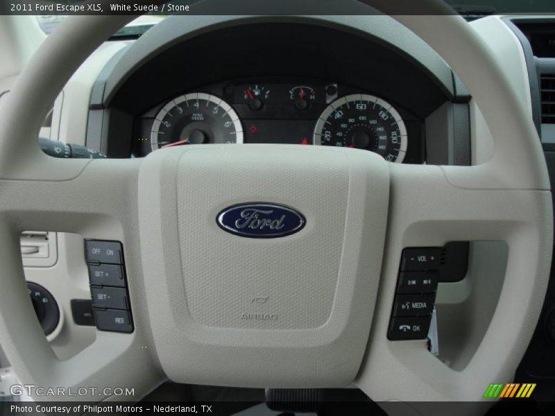 White Suede / Stone 2011 Ford Escape XLS