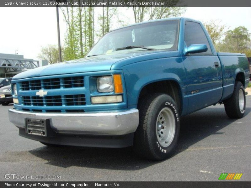 Laguna Green Metallic / Medium Dark Pewter 1997 Chevrolet C/K C1500 Regular Cab