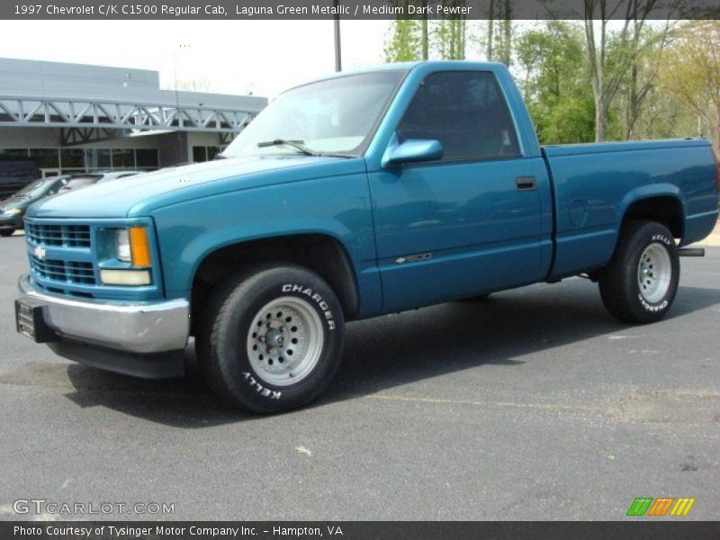 Laguna Green Metallic / Medium Dark Pewter 1997 Chevrolet C/K C1500 Regular Cab