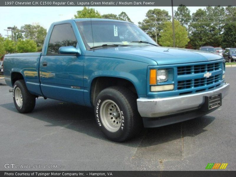Laguna Green Metallic / Medium Dark Pewter 1997 Chevrolet C/K C1500 Regular Cab