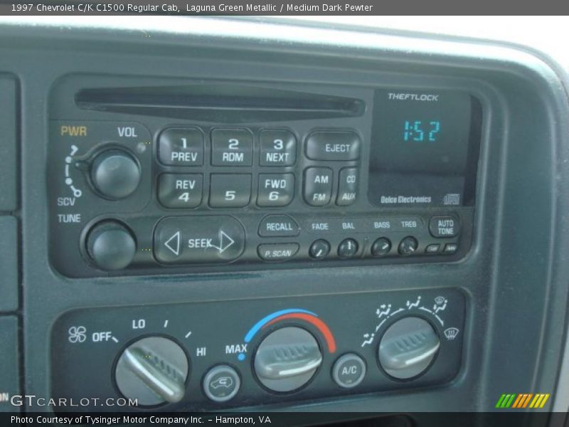 Laguna Green Metallic / Medium Dark Pewter 1997 Chevrolet C/K C1500 Regular Cab