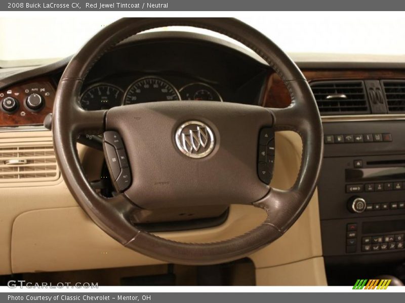 Red Jewel Tintcoat / Neutral 2008 Buick LaCrosse CX