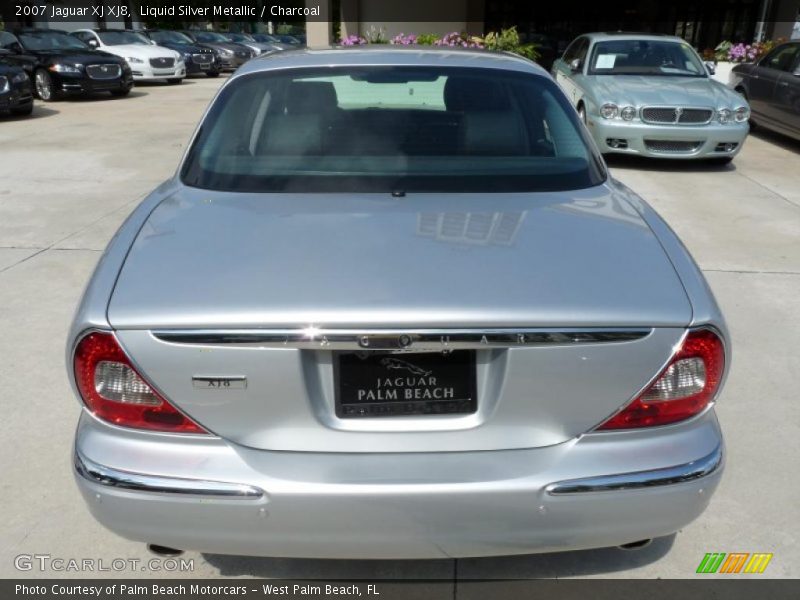 Liquid Silver Metallic / Charcoal 2007 Jaguar XJ XJ8