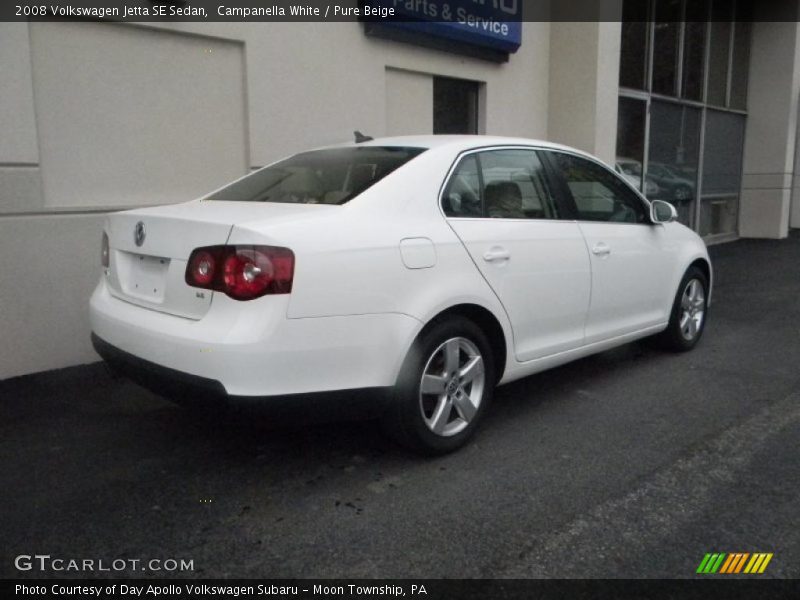 Campanella White / Pure Beige 2008 Volkswagen Jetta SE Sedan