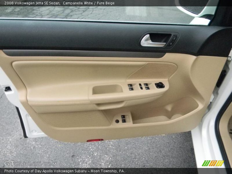 Campanella White / Pure Beige 2008 Volkswagen Jetta SE Sedan