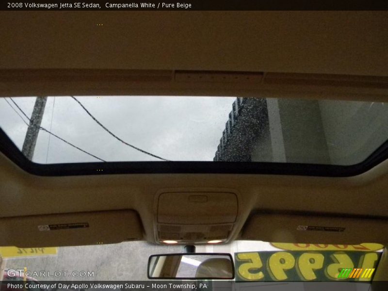 Campanella White / Pure Beige 2008 Volkswagen Jetta SE Sedan