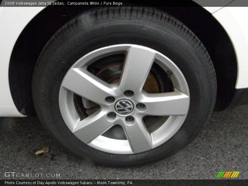 Campanella White / Pure Beige 2008 Volkswagen Jetta SE Sedan