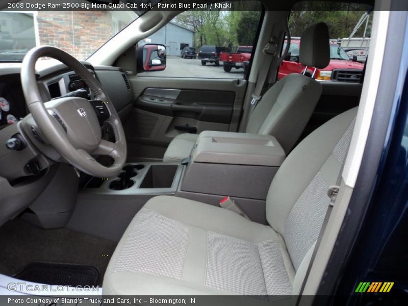 Patriot Blue Pearl / Khaki 2008 Dodge Ram 2500 Big Horn Quad Cab 4x4
