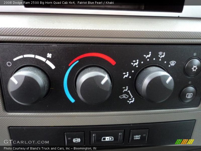 Patriot Blue Pearl / Khaki 2008 Dodge Ram 2500 Big Horn Quad Cab 4x4