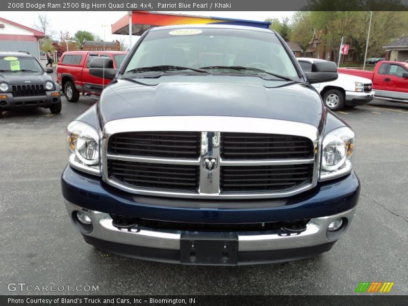 Patriot Blue Pearl / Khaki 2008 Dodge Ram 2500 Big Horn Quad Cab 4x4