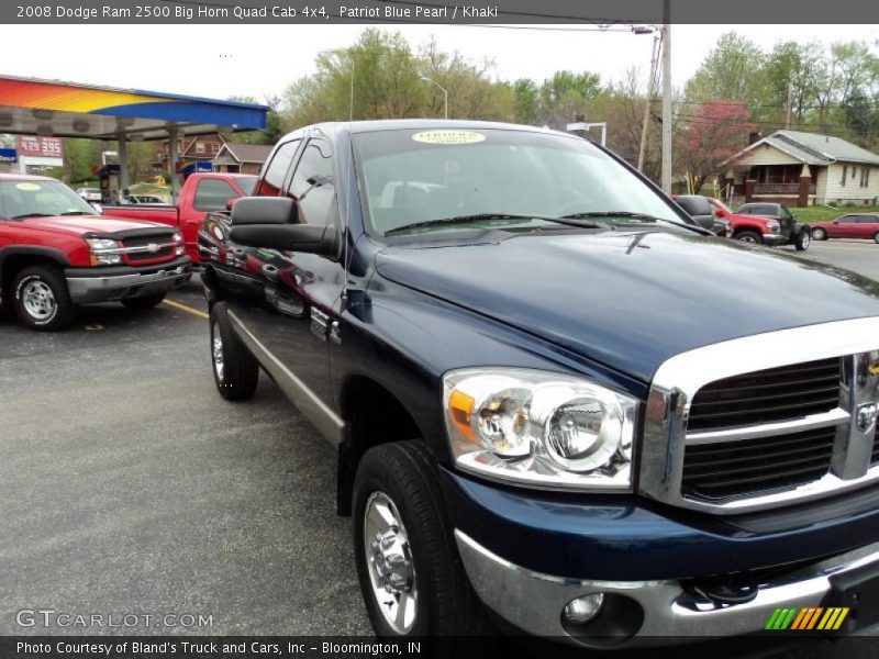 Patriot Blue Pearl / Khaki 2008 Dodge Ram 2500 Big Horn Quad Cab 4x4