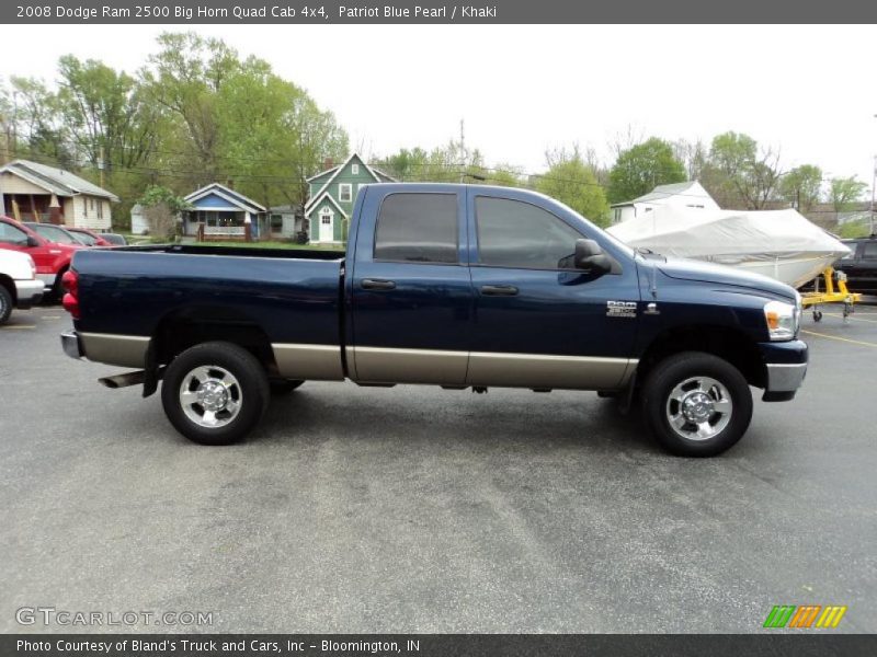 Patriot Blue Pearl / Khaki 2008 Dodge Ram 2500 Big Horn Quad Cab 4x4