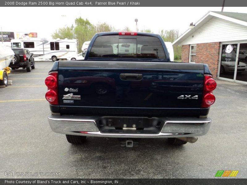 Patriot Blue Pearl / Khaki 2008 Dodge Ram 2500 Big Horn Quad Cab 4x4