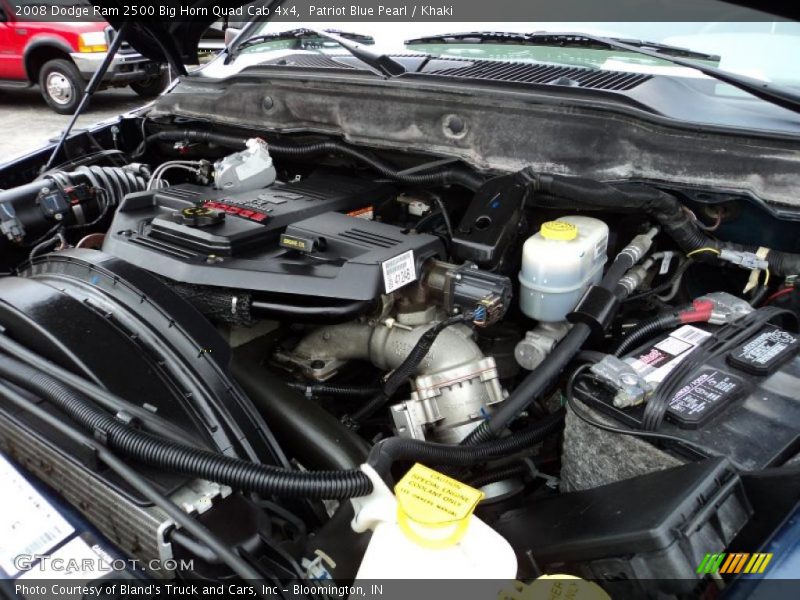 Patriot Blue Pearl / Khaki 2008 Dodge Ram 2500 Big Horn Quad Cab 4x4