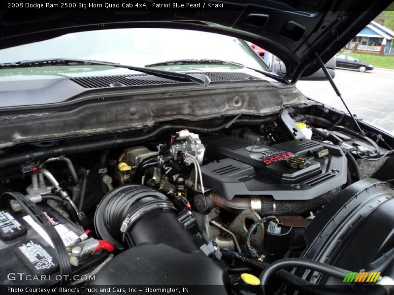 Patriot Blue Pearl / Khaki 2008 Dodge Ram 2500 Big Horn Quad Cab 4x4