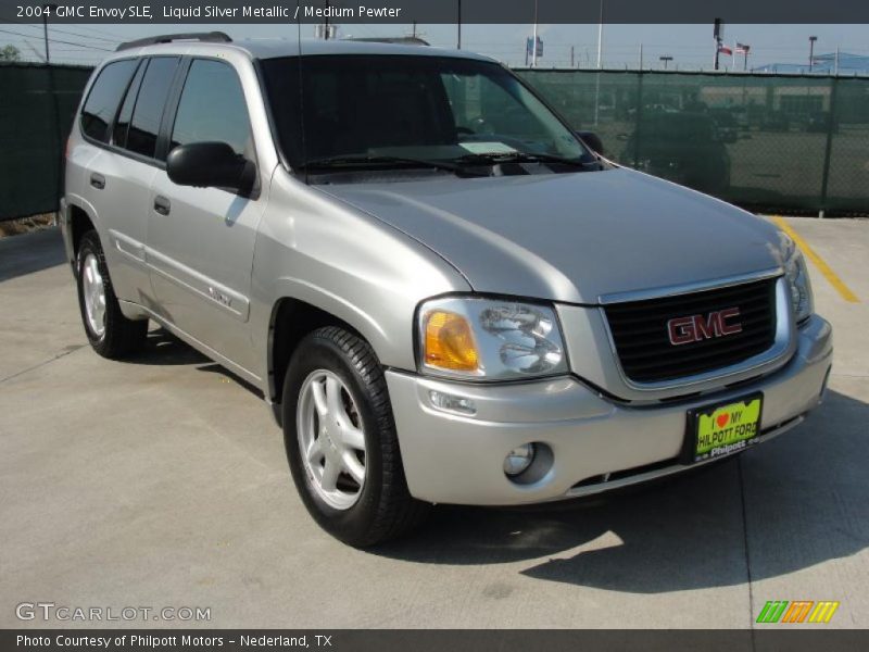 Liquid Silver Metallic / Medium Pewter 2004 GMC Envoy SLE