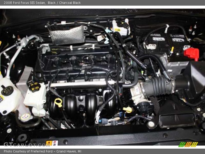Black / Charcoal Black 2008 Ford Focus SES Sedan