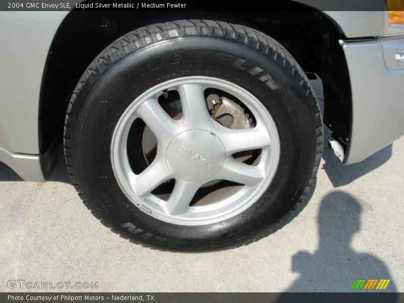 Liquid Silver Metallic / Medium Pewter 2004 GMC Envoy SLE