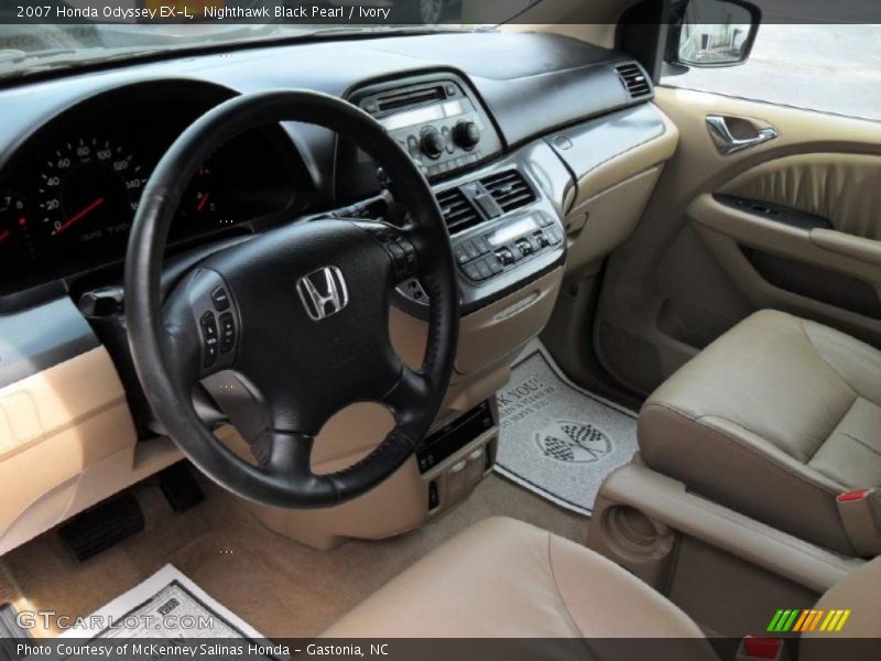 Nighthawk Black Pearl / Ivory 2007 Honda Odyssey EX-L
