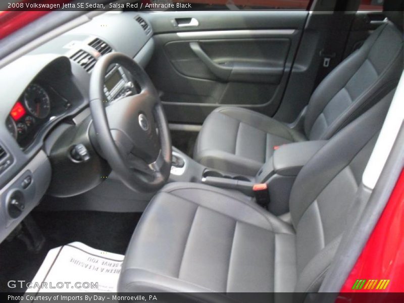Salsa Red / Anthracite Black 2008 Volkswagen Jetta SE Sedan