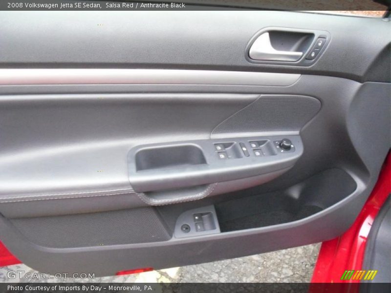 Salsa Red / Anthracite Black 2008 Volkswagen Jetta SE Sedan