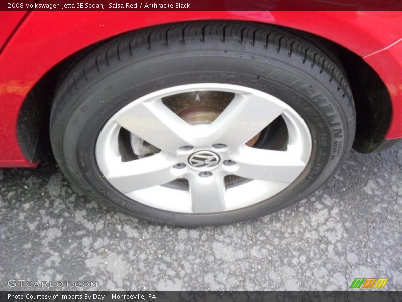 Salsa Red / Anthracite Black 2008 Volkswagen Jetta SE Sedan