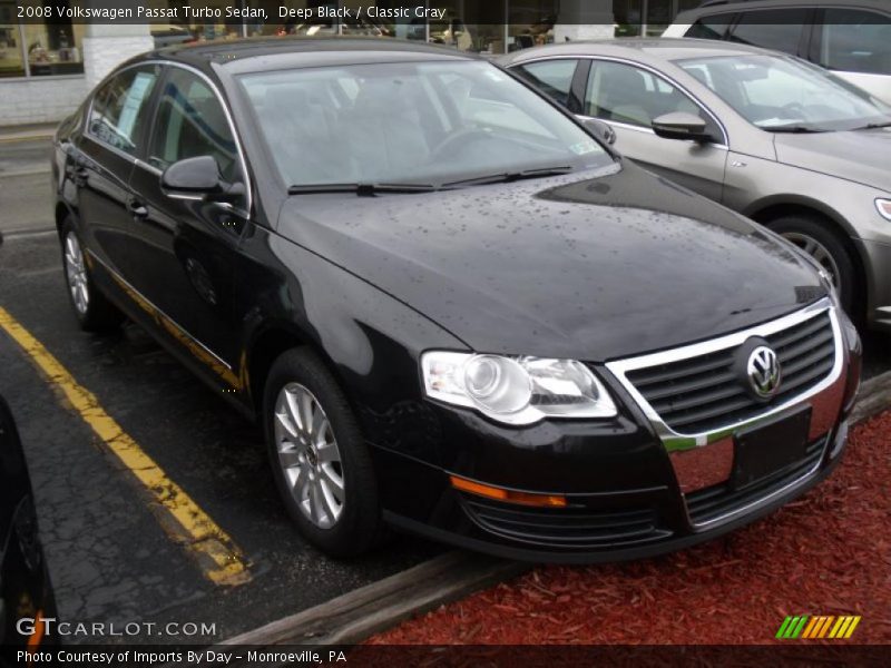 Deep Black / Classic Gray 2008 Volkswagen Passat Turbo Sedan