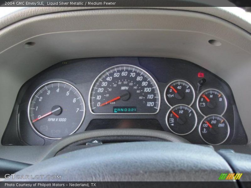 Liquid Silver Metallic / Medium Pewter 2004 GMC Envoy SLE