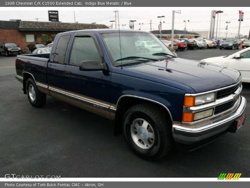 Indigo Blue Metallic / Blue 1998 Chevrolet C/K C1500 Extended Cab