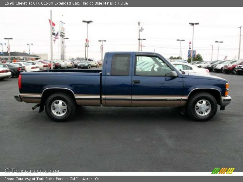 Indigo Blue Metallic / Blue 1998 Chevrolet C/K C1500 Extended Cab